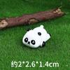 Panda Rojo Animal Creativo Adornos para Coche Jardinería Paisajismo Micro Paisaje Decoraciones DIY Resina Pequeños Accesorios Miniatura