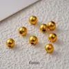 Cuentas Espaciadoras de Oro de 24K Alta Retención de Color Hechas a Mano Accesorios para Joyería DIY Cuentas Espaciadoras para Collar Pulsera Materiales Directo del Fabricante