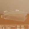 Caja de Almacenamiento Rectangular de Plástico Transparente con Tapa, Exhibidor Acrílico para Tarjetas de Modelo, Caja de Empaque para Regalo para Acuarios