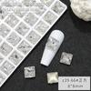 Cross-border fundo pontiagudo branco diamante pacote inteiro atacado 720 grande pequeno tamanho amor retangular oval transparente unha diamante jóias