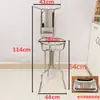 Soporte de Lavabo Antiguo, Estante de Acero Inoxidable de Pie para Lavabo, Tocador Simple, Soporte de Trípode para Baño, Soporte de Lavabo para el Hogar