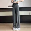 Pantalones Anchos de Modal para Mujer, Verano Delgados de Cintura Alta Adelgazantes Caída Suelta Tallas Grandes Protectores Solares Sueltos Rectos Casuales