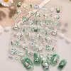 Adhesivo para Uñas de Cachorro Cubito de Hielo Lindo 5D Relieve Tridimensional Perro Blanco Perezoso Pequeño Adhesivo de Arte para Uñas Estilo Joyería Sl