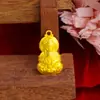 2025 Nuevo Colgante Buda Maitreya Barrigón Pequeño Buda Dorado Oro Imitación Collar Guanyin Joyería Budas Guardianes Personales para Mujer