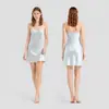 Pijama de moda de seda, camisón femenino, verano 100% seda de morera, ropa de casa fina de alta calidad para mujer, camisola camisón