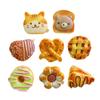 Gato Panda Pan Simulación Comida Juego Resina Accesorios Hecho a Mano Material DIY Funda de Teléfono Móvil Pegatina de Refrigerador Cuerda para el Cabello Accesorios para el Cabello