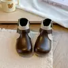Botas de neve infantis, espessadas, quentes, botas de algodão com forro de fleece, novo modelo de inverno 2025, botas de couro para bebês, disponíveis para dropshipping