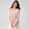 ¡Adorno de bordado de encaje! Suéter de cachemir para mujer, diseño de un solo hombro, tejido holgado, estilo casual, blanco