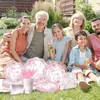 Plato de papel desechable flor rosa encaje de papel suministros para fiestas usar traje de vajilla desechable diseño del lugar