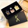 Set de tres piezas de Perfume Femenino de Marca Transfronteriza, Fragancia Fresca Amaderada Floral, Caja de Regalo de Cuatro Piezas para Hombre, Fragancia Ligera de Larga Duración