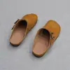 Pantuflas Baotou para Mujer, Calzado de Verano para Exterior, Moda Retro Tendencia 2026 Zapatos Casuales Hechos a Mano, Piel Suave, Suela Suave Zapatos Pequeños de Cuero