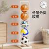Estante de Almacenamiento de Baloncesto para el Hogar Multicapa para Fútbol Voleibol Organización de Equipos Deportivos de Fitness Estante Exhibidor de Balones para Niños