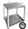 Bancada de Trabalho com Ferramentas Impressora Jato de Tinta Plataforma Móvel de Trabalho Rack de Armazenamento Fixo de Aço Inoxidável Espessura 1.0 Capacidade de Carga 100kg