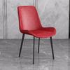 Silla de Comedor para Celebridad de Internet Silla de Cuero de Microfibra de Alta Gama con Respaldo de Madera Maciza Foshan Guangdong Silla de Alta Gama Nueva 2025