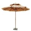 Sombrilla de Paja de Imitación, Parasol de Exterior, Parasol de Exterior, Sombrilla de Columna Central para Exterior, Sombrilla para Patio de Resort, Sombrilla para Balcón, Columna Única