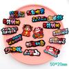 Pegatinas Graffiti Año del Buey Accesorios para el Cabello Pinzas para el Cabello Hechas a Mano para Niños Materiales Acrílicos DIY Venta al por Mayor