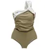 Traje de Baño Nuevo Estilo para Mujer Conservador Ajustado Ajustado Talla Fruncido en el Pecho Cubre Vientre Bikini Retro Sexy Traje de Baño para Playa