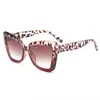 Nuevas Gafas de Sol Transfronterizas Europeas y Americanas Gafas de Sol con Patilla Hueca de Moda Gafas de Sol Pieza Oceánica ins Gafas de Sol de Marco Grande Personalizadas para Cyber Celebridades