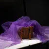 Tela de malla de hilo de niebla de hadas ins, suave, hecha a mano, bricolaje, color sólido, velo de encaje, tela de tul transparente para ropa