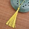 Colgante de Borla Cinta de Hielo Círculo Hilo Dorado Marcador de Libros Borla Pequeña Borla Colgante Pequeña Accesorios de Borla Accesorios para Manualidades 2.5cm