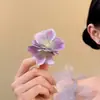 Presilha de Cabelo Flor Selvagem Azul Primavera para Mulheres 2026 Novo Estilo de Férias na Praia Presilha Lateral Flor de Cabelo Foto Acessório de Cabelo