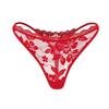 Exclusivo transfronteiriço para tamanho europeu e americano tanga sexy renda flor vazado cintura baixa roupa íntima feminina em estoque