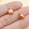 Contas Espaçadoras de Liga Estilo Chinês Sorte e Fortuna com Caractere "Fu", Lótus, Nó Chinês, Lingote de Ouro, Repolho Acessórios para Joias DIY Atacado