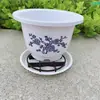 Pé para Vaso de Flores Base para Vaso de Planta de Vasos Suporte Respirável para Vaso de Flores Bandeja de Plástico Almofada Permeável Suporte Respirável Anti-Podridão de Raízes Suporte Suporte