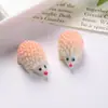 Figura de Animal Erizo de Resina 3D Decoración para Jardinería Micro Paisajismo Accesorios Llavero Animal de Bolsa Ciega Accesorios de Bricolaje