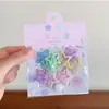 Pinzas para el pelo versátiles de estrella de colores dulces para niños con efecto de goteo de aceite, pasadores lindos para flequillo de niñas, pinzas BB