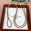 Corda Trançada, Corda Estilo Loja de Joias de Luxo, Cordão para Colar de Joia Premium, Compatível com Cordão para Pendurar Pingente Banhado a Ouro, Universal