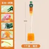 Cepillo para tazas 5 en 1 de mango largo, herramienta de limpieza multifuncional para limpiar termos, biberones, popotes y huecos de las tapas de tazas