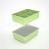 Bandeja de Hielo Grande de Silicona Transfronteriza Molde de Cubitos de Hielo de Grado Alimenticio Molde de Bola de Hielo de Desmoldeo Fácil Congelación Rápida Molde para Hacer Hielo Casero