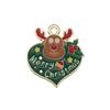 Mix 56 Gota de Natal Óleo Liga DIY Jóias Acessórios Papai Noel Boneco de Neve Sino Alce Pulseira Pingente