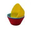 Molde de Silicona para Pastel Transfronterizo, Capacillos para Muffins, Cuadrados Coloridos para Muffins, Molde para Postres, Gelatinas, Horneado DIY, Molde para Mousse