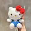 Colgante Auténtico de Bolso Hello Kitty Llavero de Muñeca Sanrio Colgante de Mochila de Peluche Llavero DIY