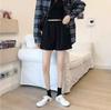 Talla grande Shorts Casuales Negros para Mujer Verano Nuevo Niñas Gorditas Cintura Alta Adelgazantes Pantalones de Pierna Ancha High Street Ins Trendy