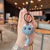 Lindo Llavero de Gatito de Ojos Grandes de Resina Dibujo Animado Lindo Colgante Encanto para Bolso Llavero de Coche Decoración para Mochila de Pareja