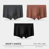 Roupa Íntima Masculina Tamanho Grande Cintura Média Cor Sólida Boxer Briefs Antibacteriano Respirável Amigo da Pele Confortável Boxer Briefs Masculino Fabricante Atacado
