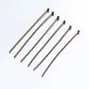 Alfileres de Bola de Cobre Puro, Alfileres de Cabeza Grande, Alfileres de Bola de Cabeza Redonda, Accesorios para Joyería DIY, Alfileres de Conexión, Alfileres para Colgantes, Materiales para Ensartar Cuentas al por Mayor