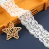 Ribete de Encaje Blanco, Ribete de Encaje Hueco de Seda de Nylon, Accesorios de Ribete de Encaje para Ropa Estilo Fresco, Stock Listo de Fábrica