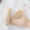 Sujetador Push-Up Sexy de Pecho Pequeño Espalda Hermosa con Tira de Gel Transpirable Taza Triángulo Sin Aros Soporte Suave Taza Fina