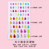 Venta Caliente Transfronteriza Pegatinas de Corazón con Piedras y Diamantes Decoración Hecha a Mano DIY para Niños Pegatinas de Cristal Coloridas Brillantes Regalo para Niñas