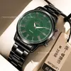 Reloj de pulsera para hombre con banda de acero para negocios transfronterizos, esfera romana rayada, reloj de cuarzo luminoso, reloj de pulsera para hombre, venta al por mayor de fábrica