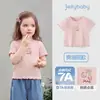 Camisas para Niñas, Camisetas de Verano de Manga Corta para Niños, Ropa de Verano Azul Estilo Francés para Niños, Bonitos Tops Nuevos para Bebés 2026