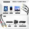 Cabo de Áudio Três em Um para Conector 2Rca Rca Adequado para Tipo-C Apple 3.5mm para Alto-falante Núcleo de Cobre Sem Oxigênio