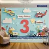 Amazon Fondo de Cumpleaños Temático de Esponja Amarilla de Dibujos Animados Banner Feliz Cumpleaños para Niña Suministros de Decoración de Cumpleaños