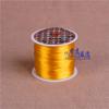 Compra 5 lleva 5DIY cordón elástico plano de seda, cuerda para abalorios, banda de goma, extensión de cabello, cordón de cristal para pulsera, envío