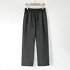 26K02 Calça Elegante de Linho Tencel Masculina Verão Calça Fina de Linho Calça Casual Masculina Calça Reta Solta