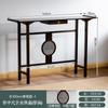 Mesa de Entrada Estilo Chino Nuevo Ft Mesa Larga Super Estrecha Mesa de Suministro Simple Moderna Mesa de Vista Lateral de Pared de Lujo Ligero Zen Entrada